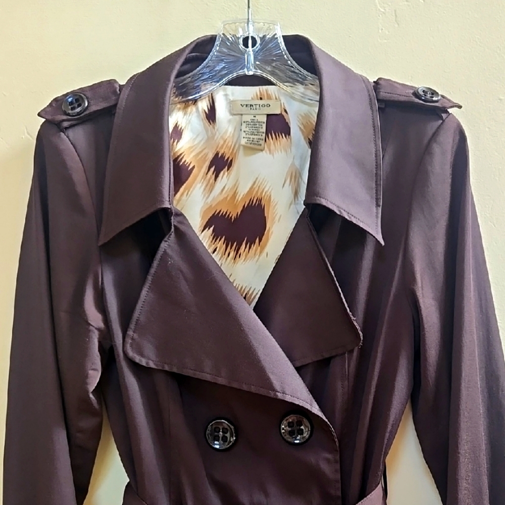 *Vertigo* Chocolate Brown Trench Coat